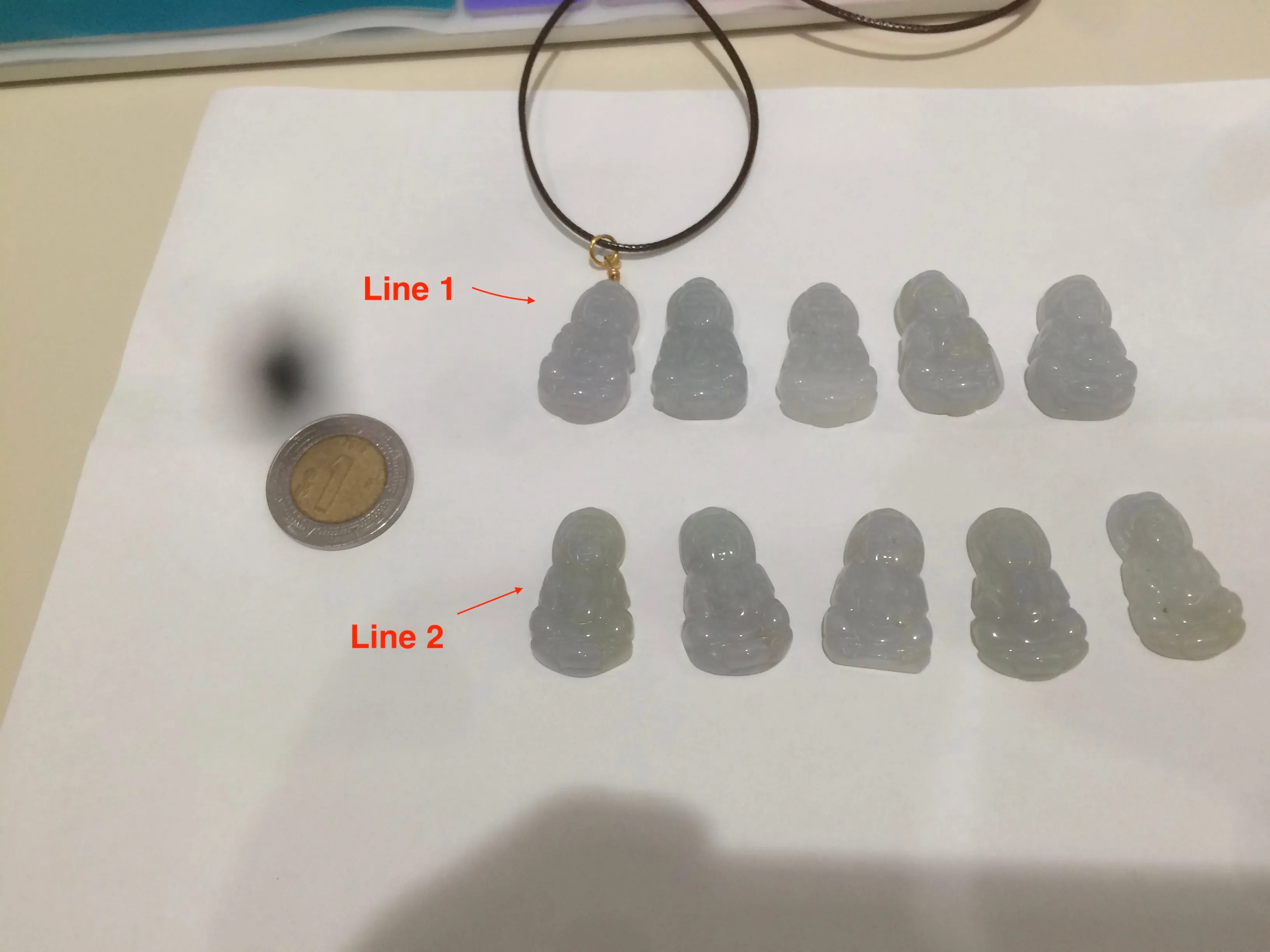 100% natural white grade A jadeite jade Guanyin pendants Z(Add on item, not sale individually.)