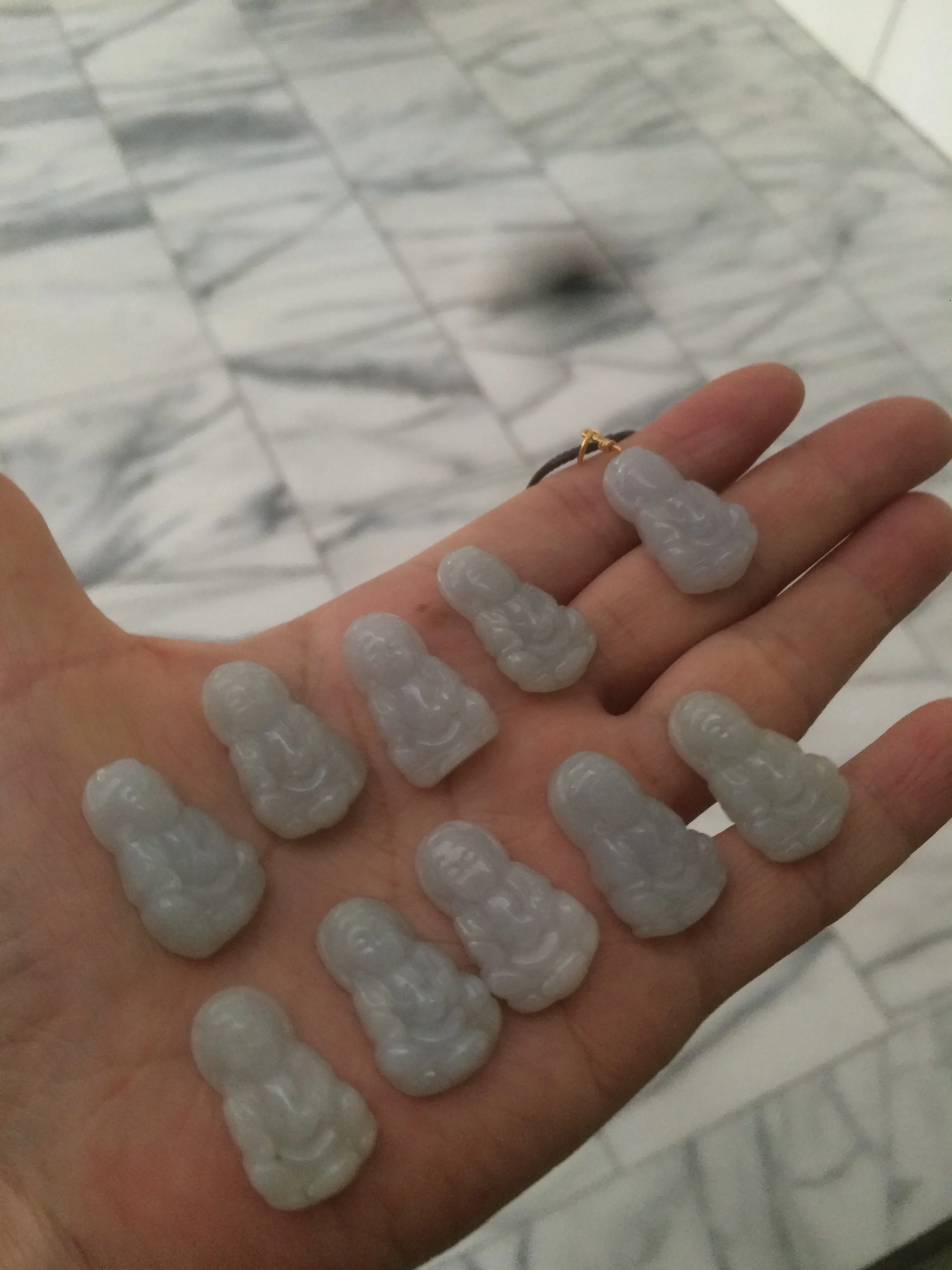 100% natural white grade A jadeite jade Guanyin pendants Z(Add on item, not sale individually.)