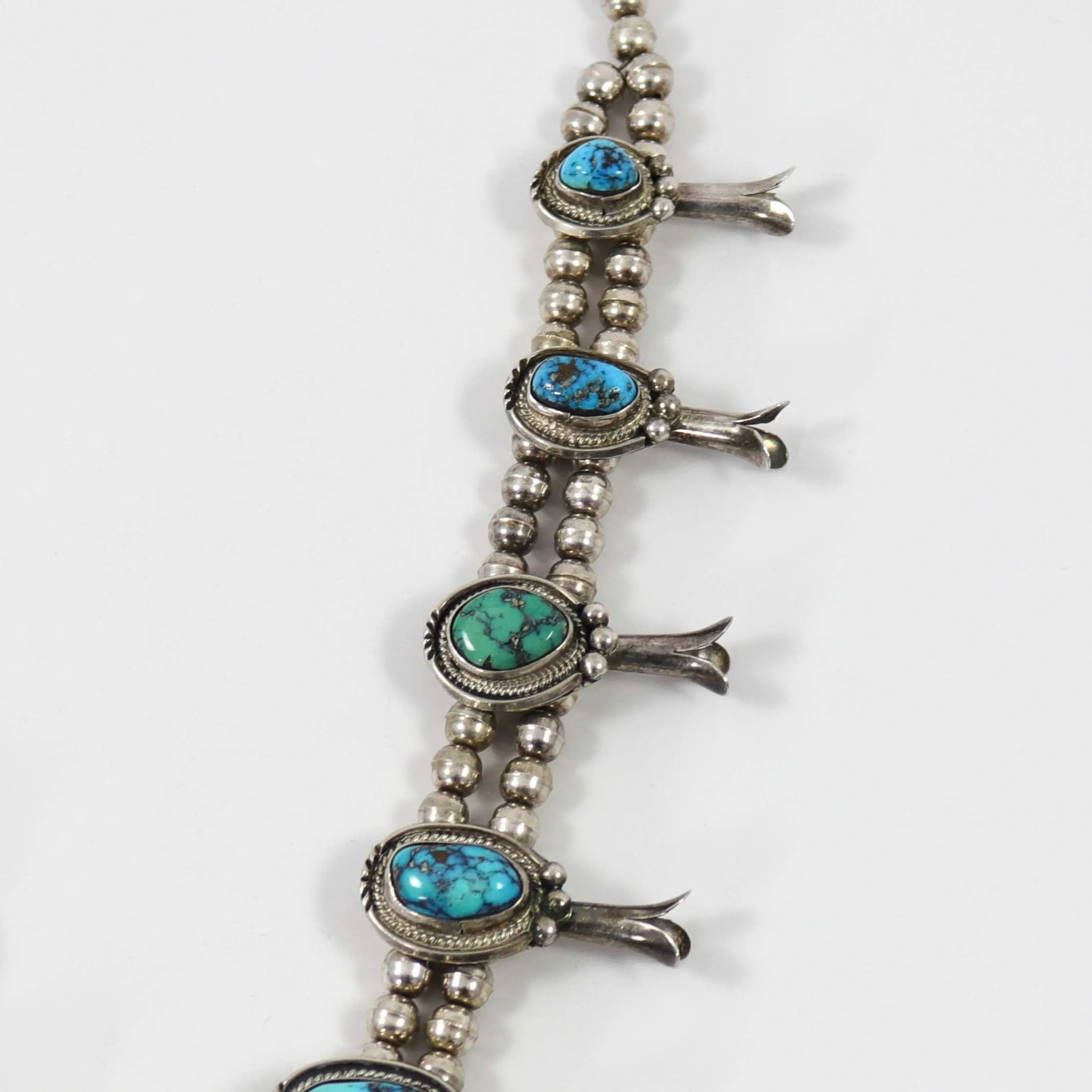 1970s Turquoise Squash Blossom