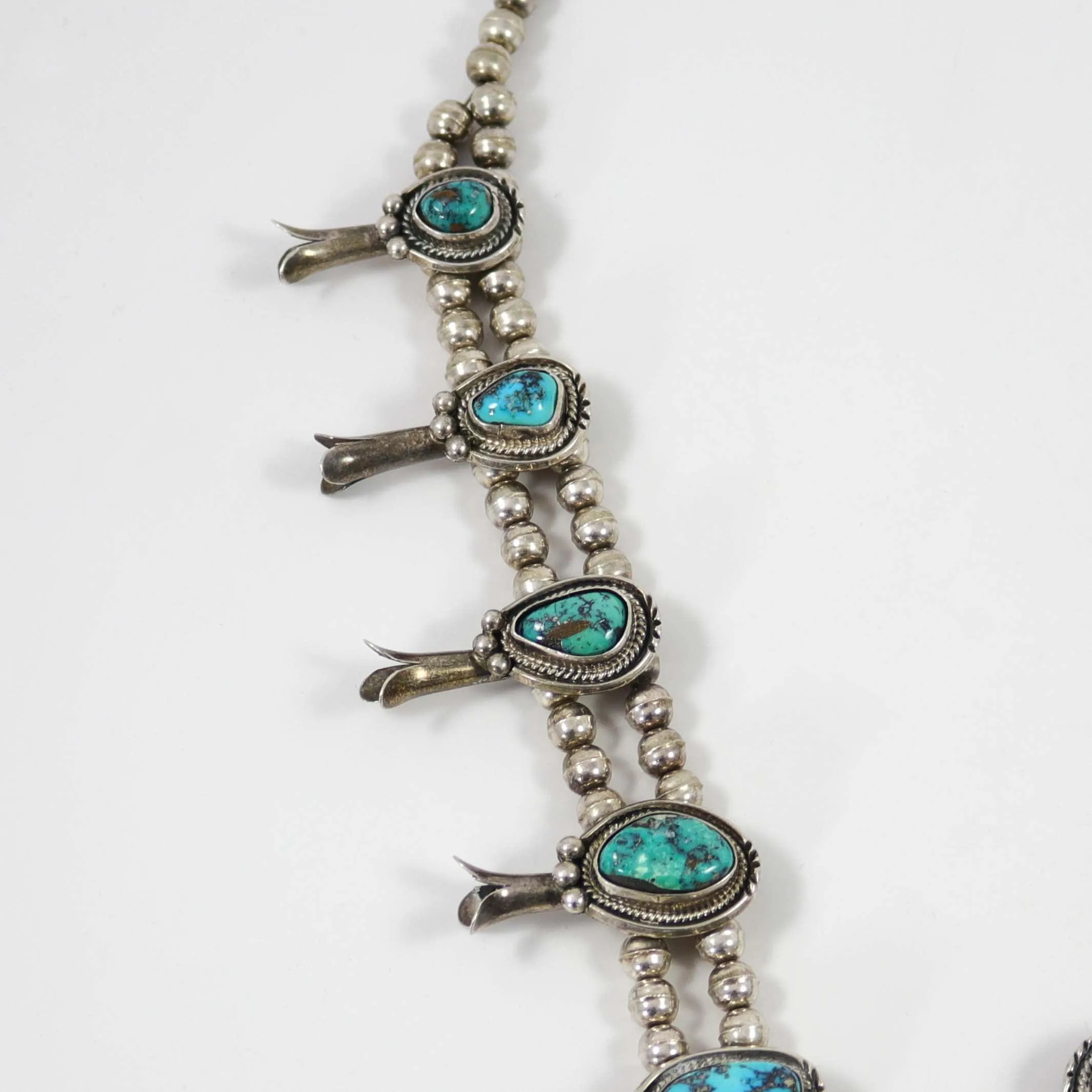 1970s Turquoise Squash Blossom