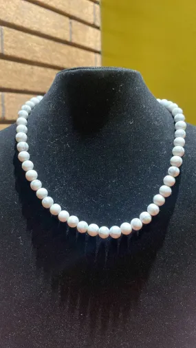 8MM Howlite Bead Stretchy Cord Necklace/Bracelet/Anklet