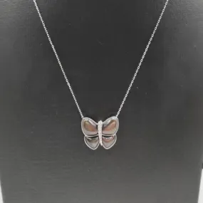 9ct Cabuchon Black Butterfly Necklace