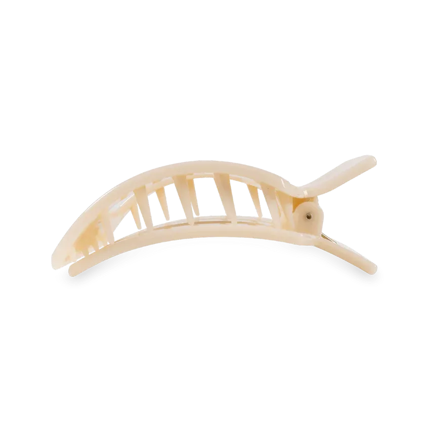 Almond Beige Flat Square Clip