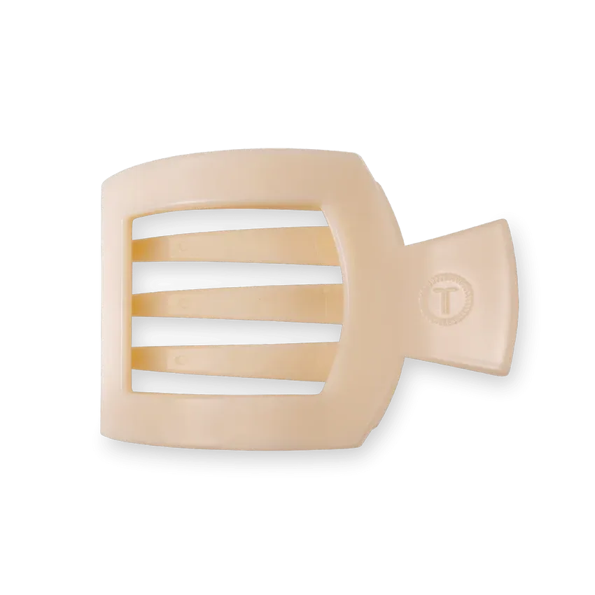 Almond Beige Flat Square Clip