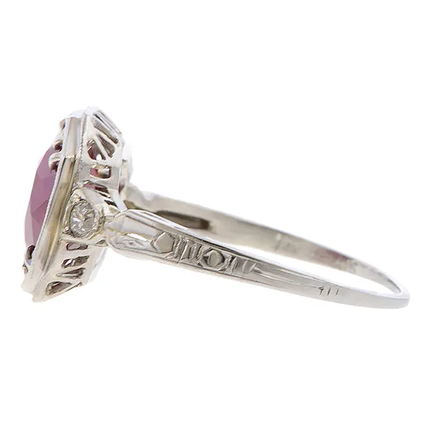 Art Deco Ruby Ring, 2.73ct. (no heat)