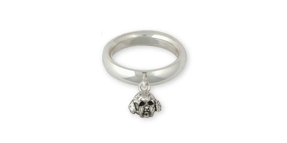 Bichon Frise Ring Jewelry Sterling Silver Handmade Dog Ring BF10-CR