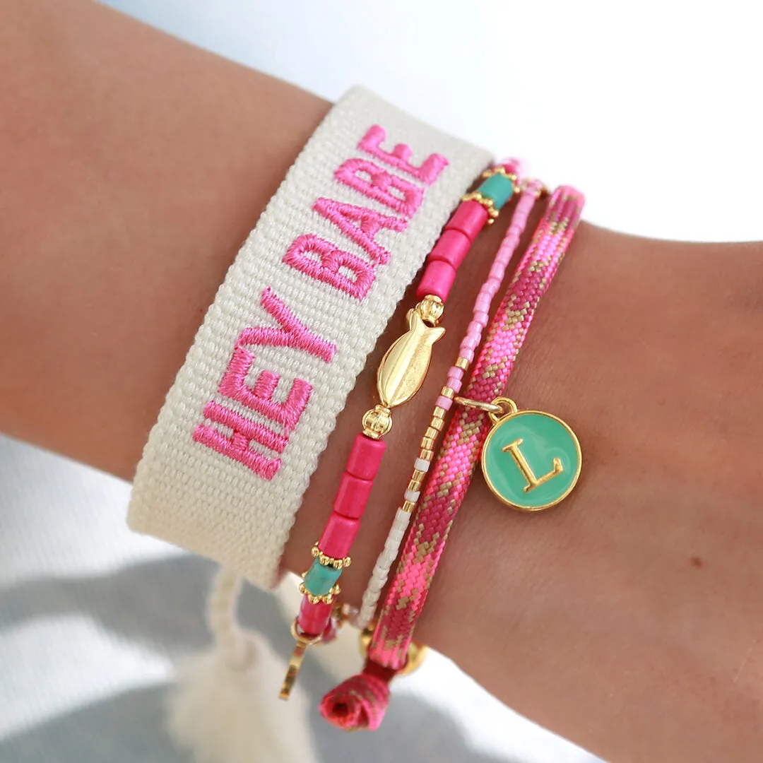 BRACELET MIYUKI WHITE PINK