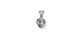 Bulldog Pendant Jewelry Sterling Silver Handmade Dog Pendant BD3H-P