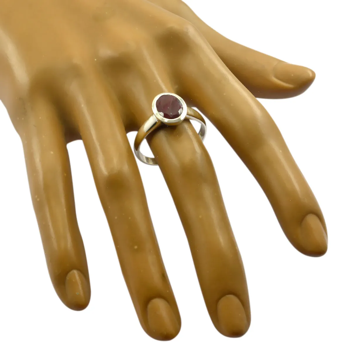 Captivating Gemstone Indianruby 925 Silver Ring Jewelry Organizer
