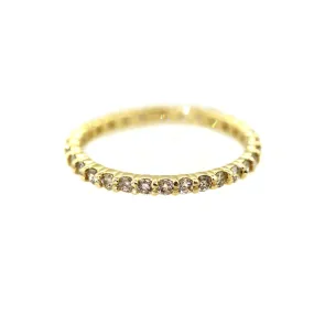 Champagne Diamond Eternity Band