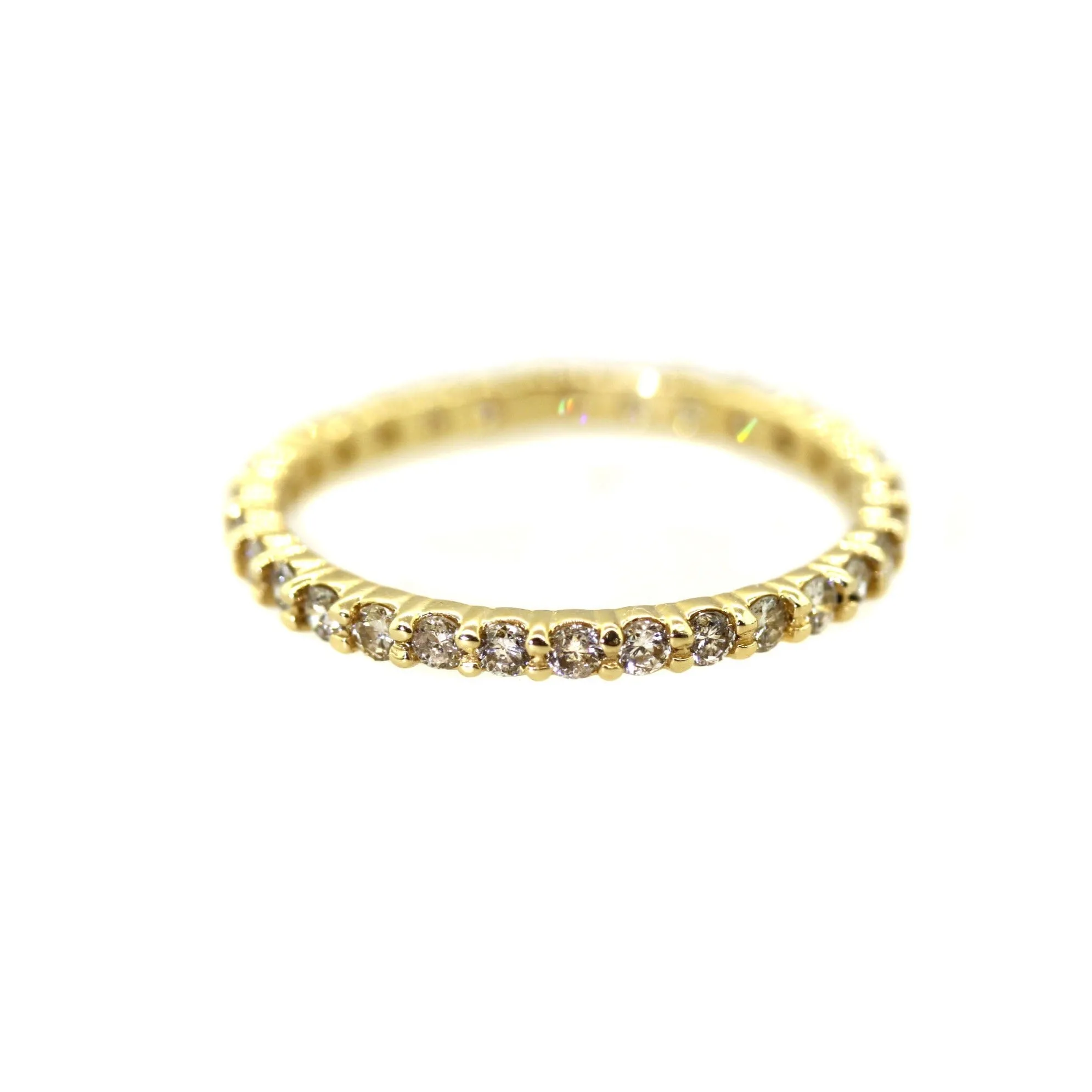 Champagne Diamond Eternity Band