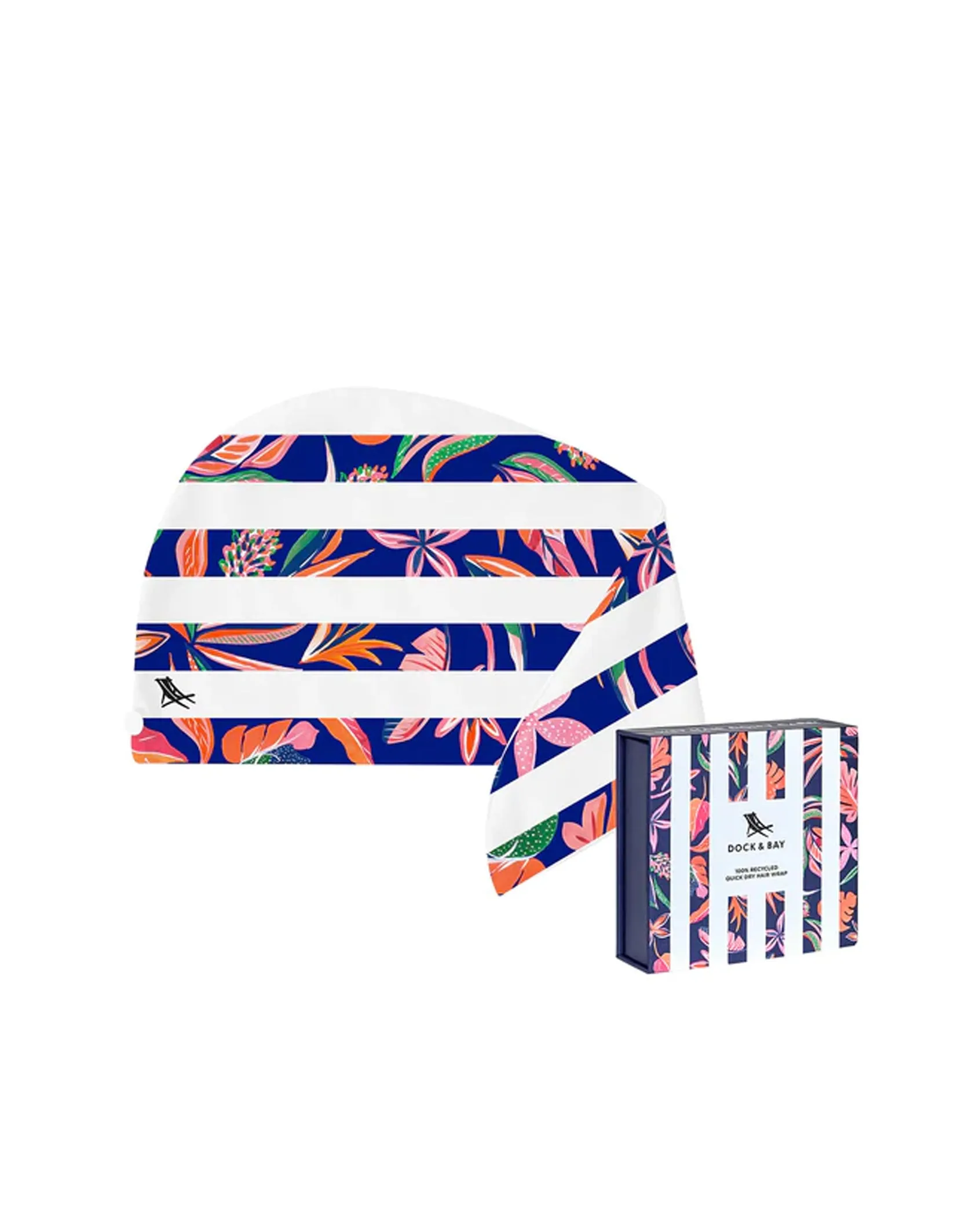 Dock and Bay Patterned Quick Dry Hair Wrap