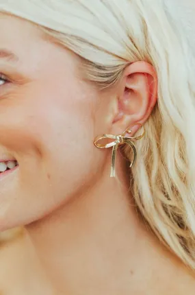 *Gold Bow Studs