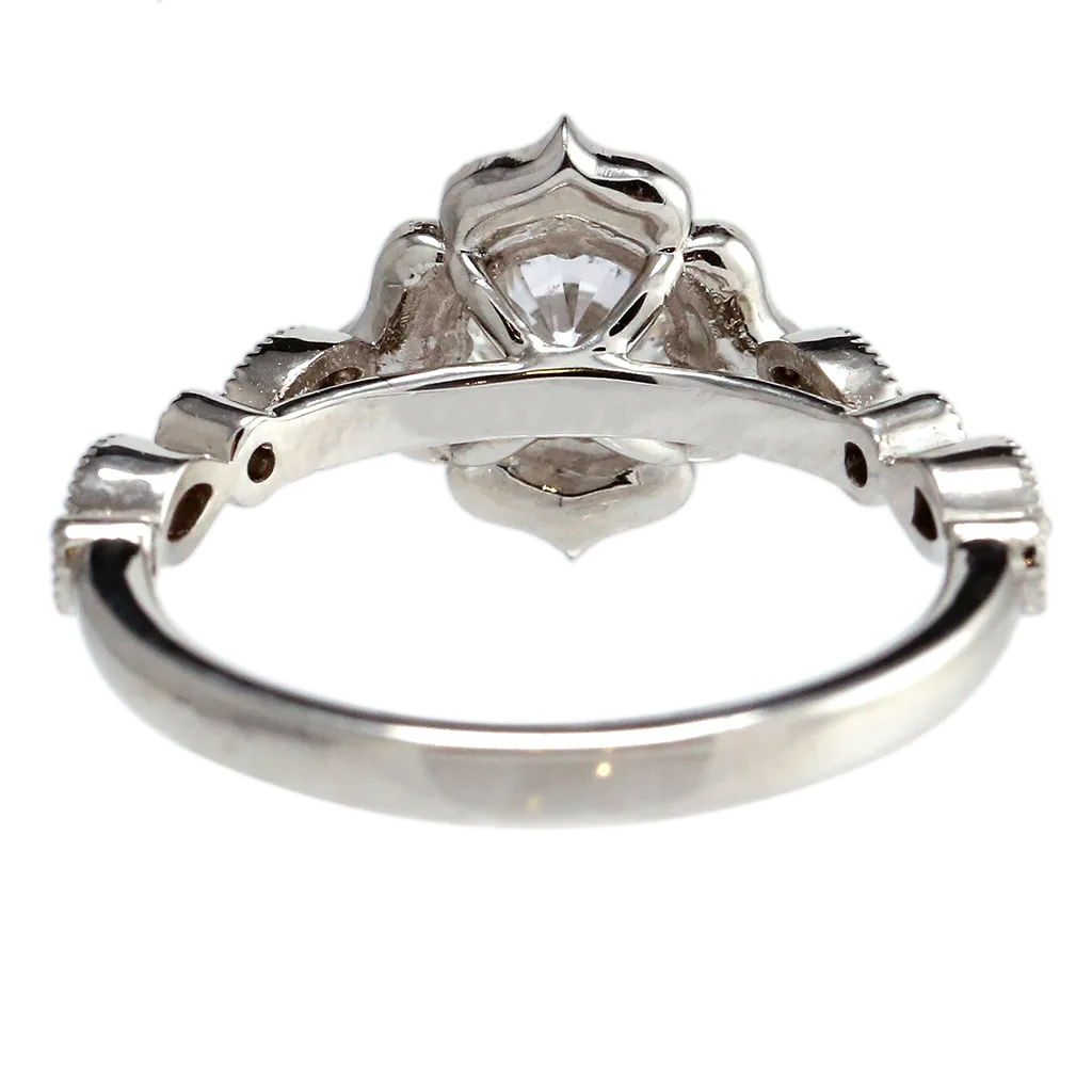 Lotus Diamond Ring