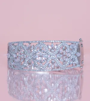 Marika White Gold Bracelet Cuff By Jaipur Rose