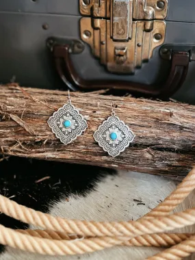 Mosaic Western Concho Earrings