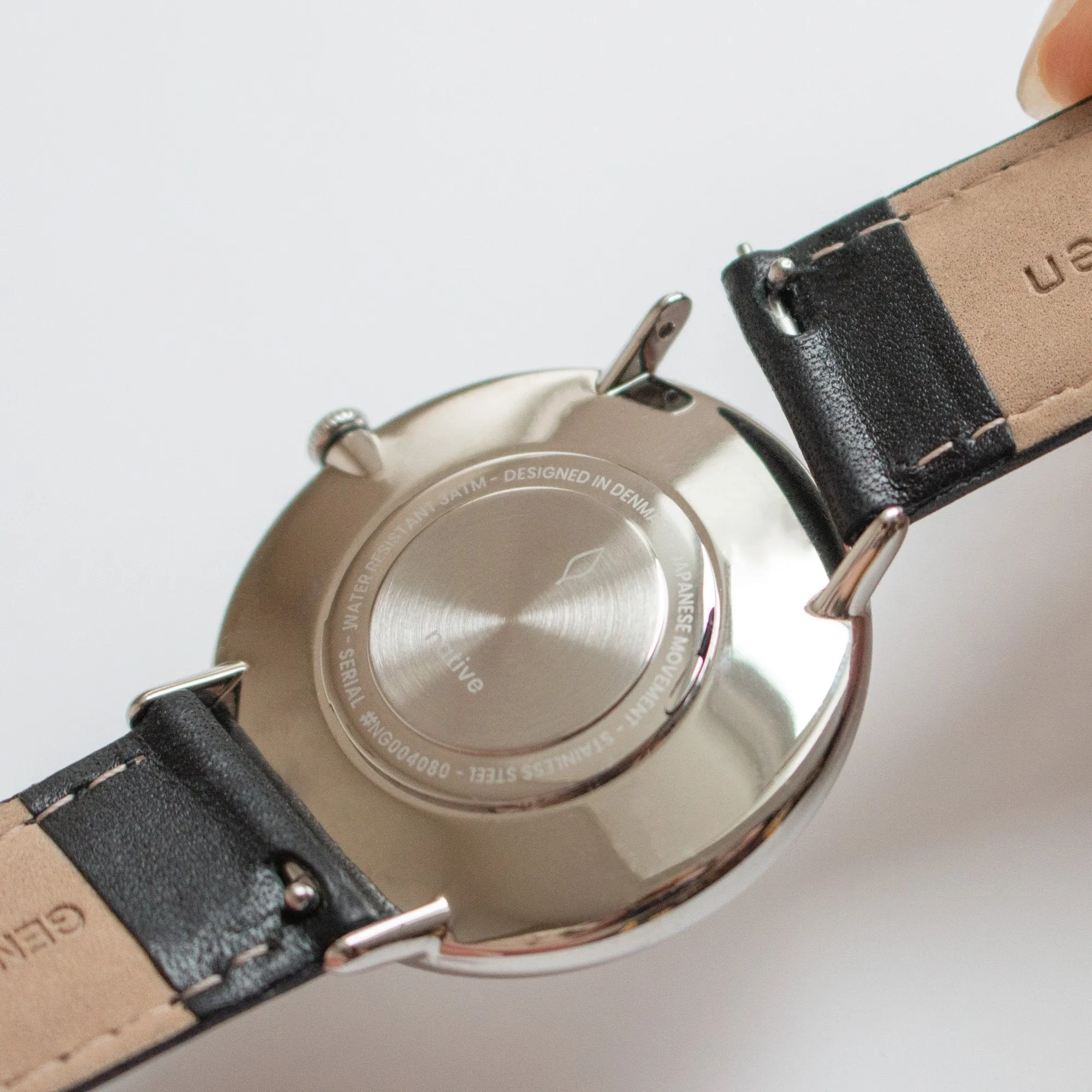 Native | White Dial - Dark Brown Leather