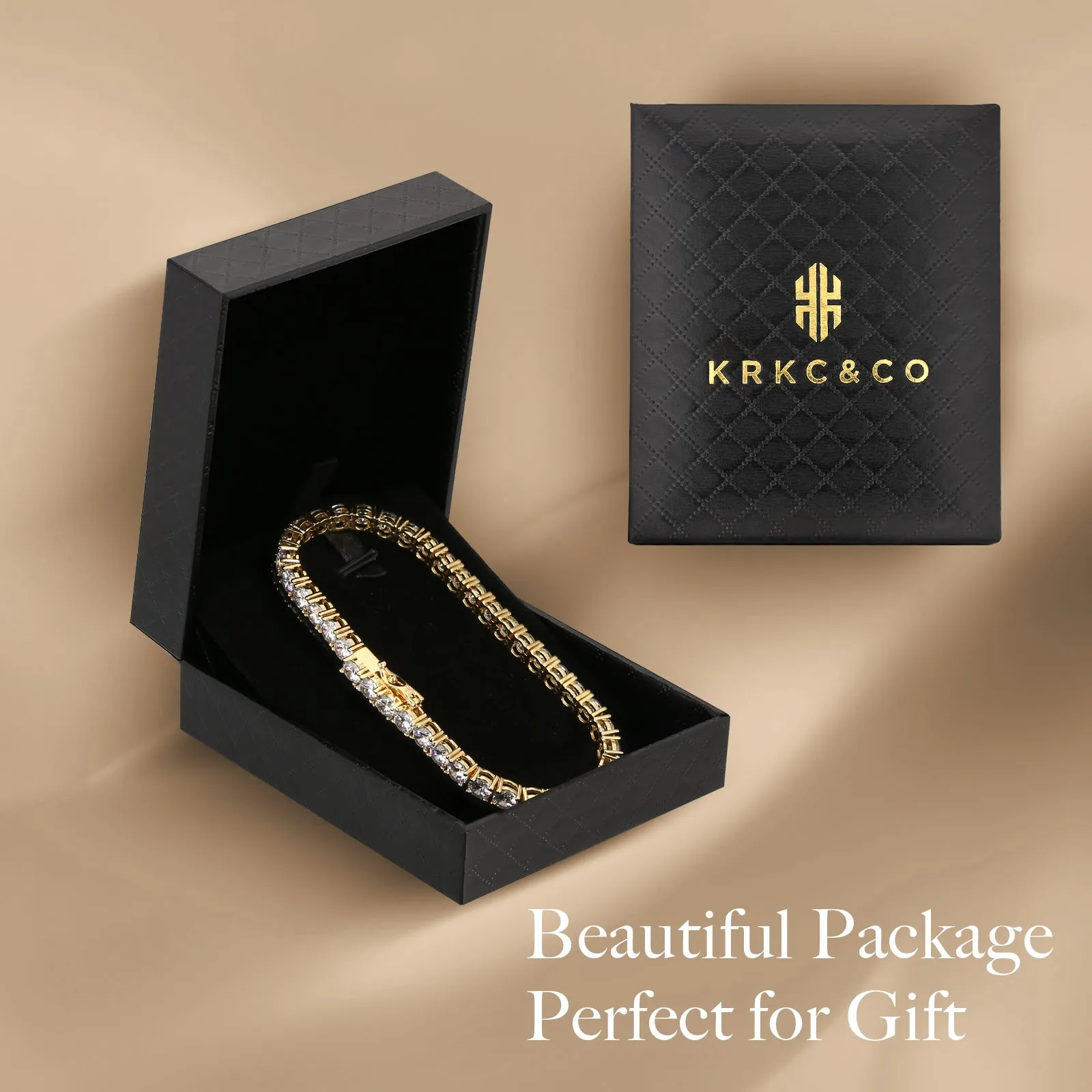 【NEW】5mm 925 Sterling Silver CZ Diamond Tennis Bracelet KRKC