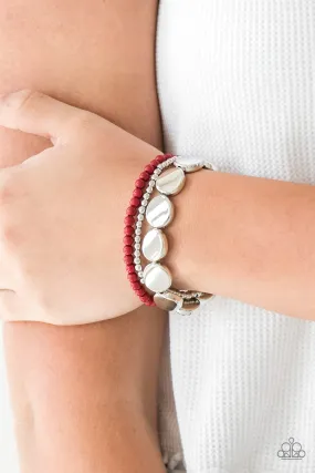 Paparazzi Bracelet ~ Beyond The Basics - Red