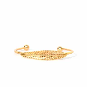 Single Leaf Gold Bracelet