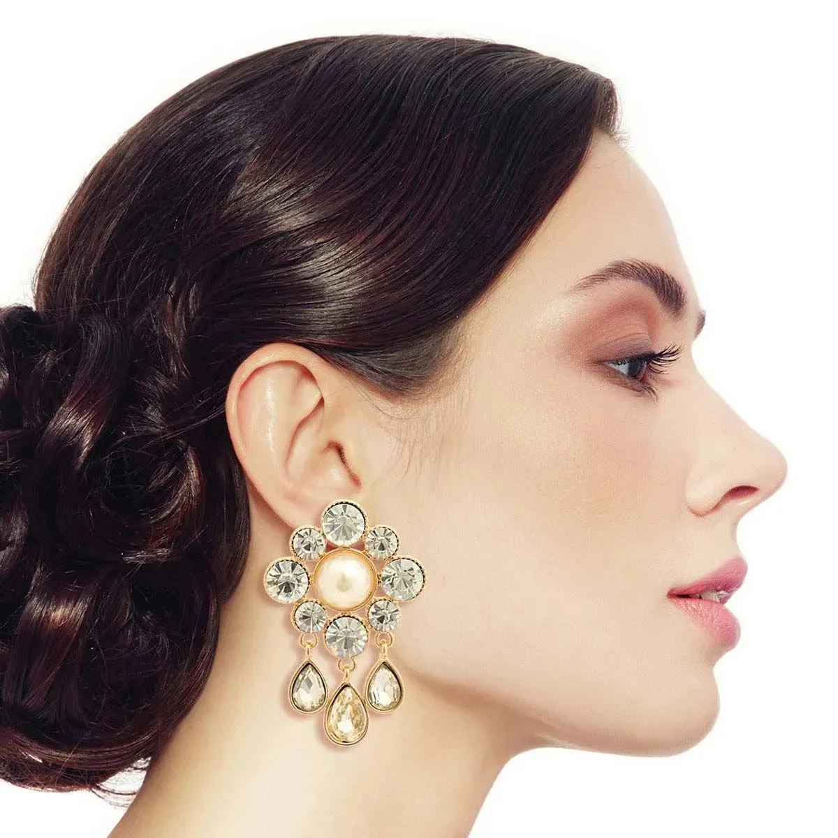 Tear Drops Earrings Gold Plated