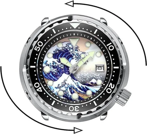 U.S. Warehouse -ADDIESDIVE® Tuna 300M Automatic Diver Watch Tuna Diver  ( MY-H5)