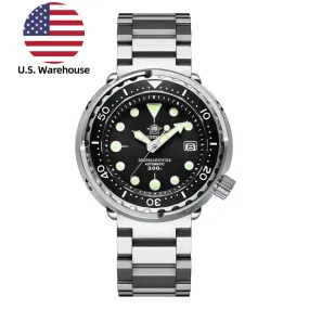 U.S. Warehouse -ADDIESDIVE® Tuna 300M Automatic Diver Watch Tuna Diver  ( MY-H5)