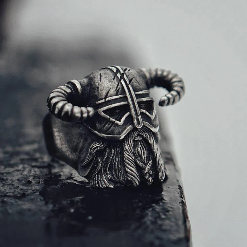 Viking Warrior Helm Ring