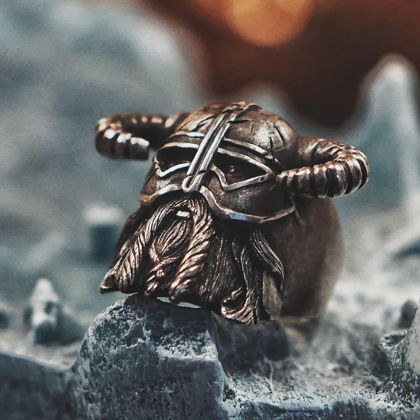 Viking Warrior Helm Ring