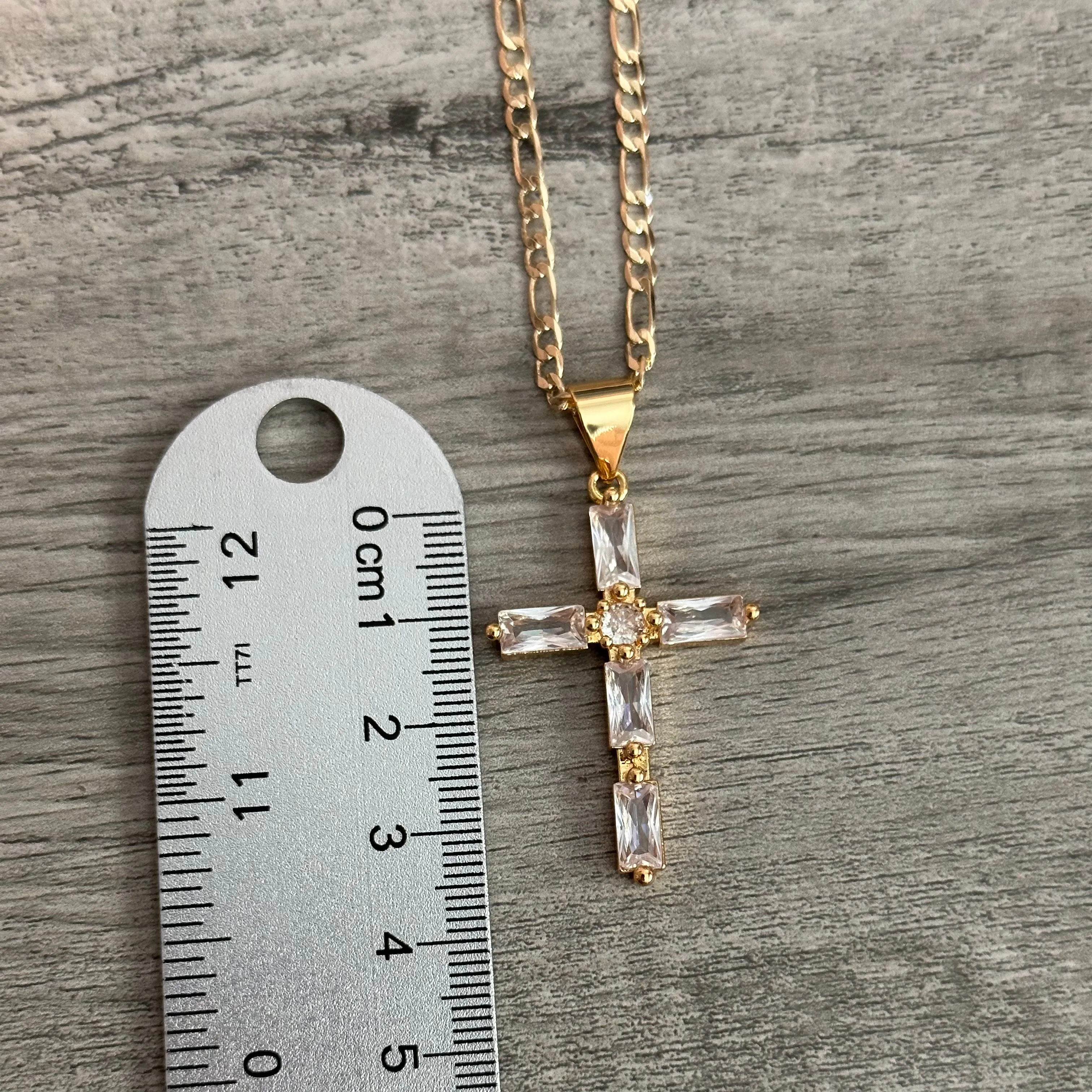 White Cross Necklace 019